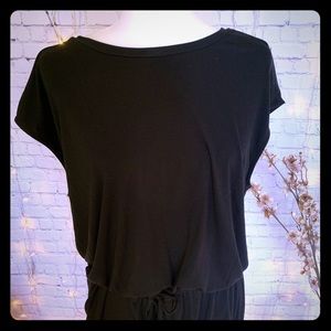 Banana Republic t-shirt Dress Black sz L